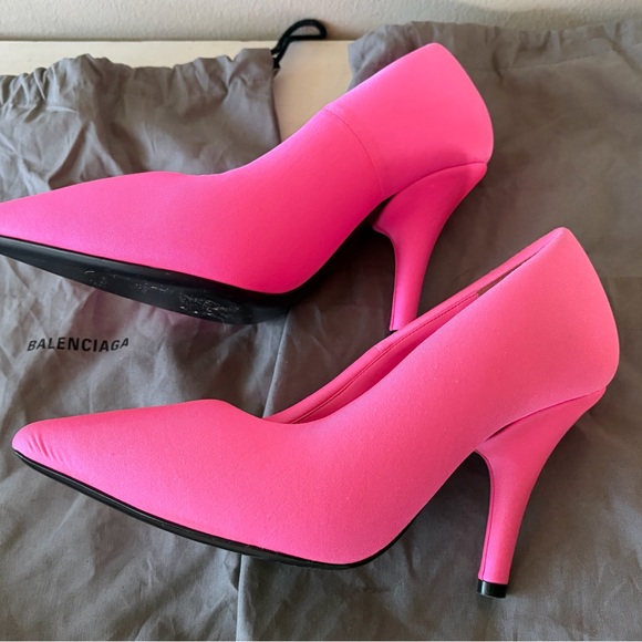 Balenciaga pink puffy knife heels - Picture 12 of 13